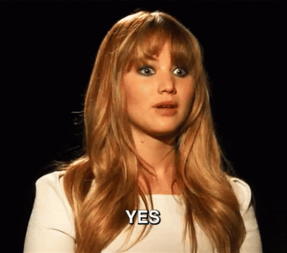 Jennifer Lawrence Yes GIF
