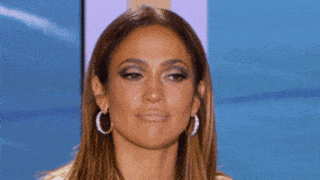 Jennifer Lopez Rolling Eyes And Judging GIF