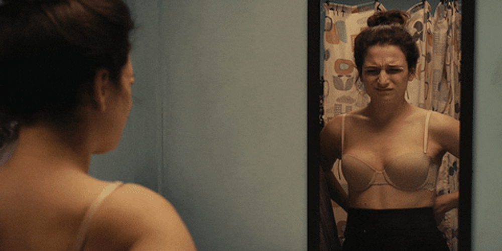 Jenny Slate In The Mirror GIF
