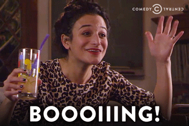 Jenny Slate Laughing Saying Boing GIF