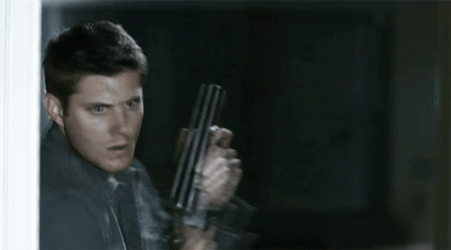 Jensen Ackles Aiming Shotgun GIF