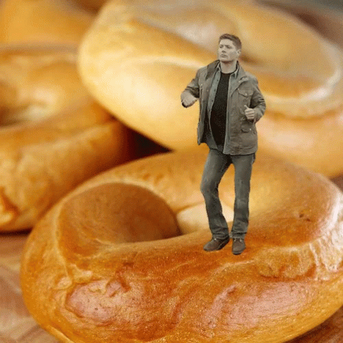 Jensen Ackles Dancing On Bagel GIF