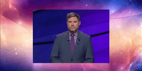 Jeopardy Contestants Austin And Alan Thinking GIF
