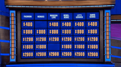 Jeopardy Game Show Daily Double Round GIF