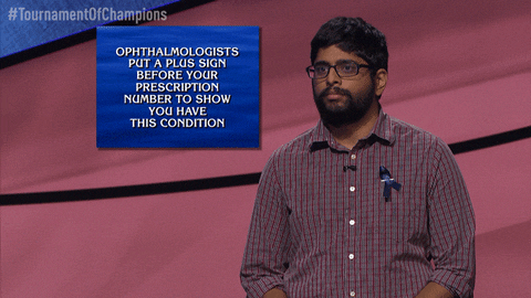 Jeopardy Champions Round Contestant Eye Rolling GIF