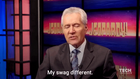 Jeopardy Alex Trebek Asking Trivia Question GIF