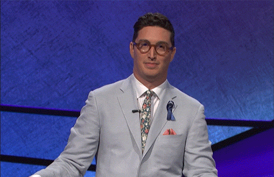 Jeopardy Alex Trebek Side Lean Dance Move GIF
