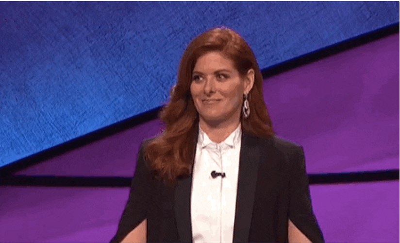 Jeopardy Debra Messing Applauding GIF