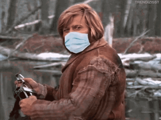 Jeremiah Johnson Wearing Mask GIF