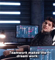 Jeremy Jordan Team Work Makes The Dream Work GIF