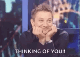 Jeremy Renner Thinking Of You Gif GIF