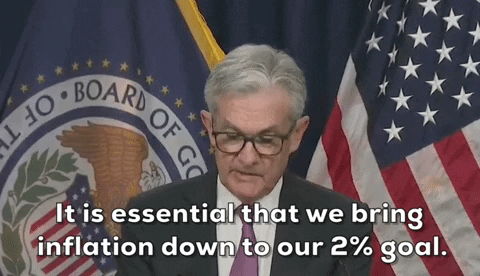 Jerome Powell Talking About Inflation GIF