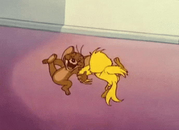 Jerry And Yellow Duck Happy Happy Joy Joy GIF