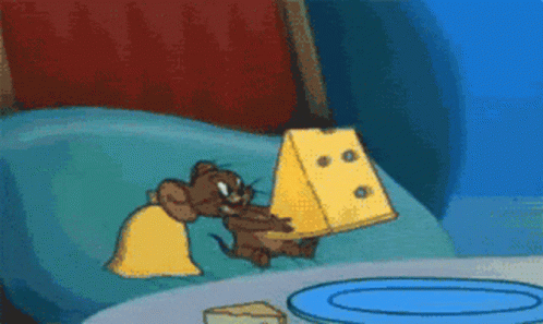 Jerry Eating Cheese Meme GIF