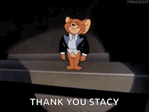Jerry from Tom and Jerry at Microphone