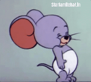 Jerry From Tom And Jerry Is A Purple Mouse GIF