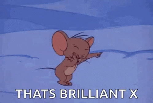 Jerry From Tom And Jerry Is Laughing And Jumping In The Snow . GIF
