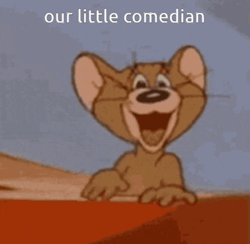 Jerry From Tom And Jerry Laughing And Pointing GIF