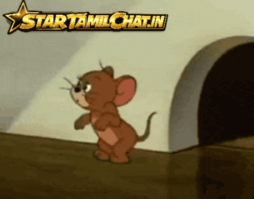 Jerry from Tom and Jerry Standing by Wall Hole
