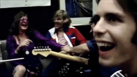 Jerry Garcia And His Squad Laughing GIF