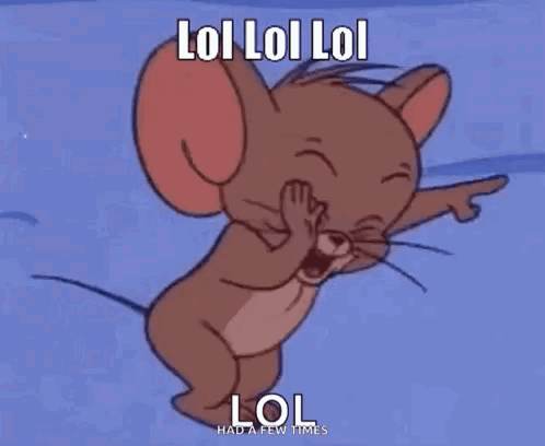 Jerry Laughing Covering Mouth GIF