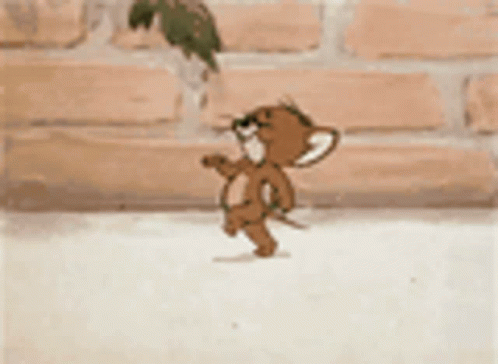 Jerry Mouse Enjoying Casual Walk GIF