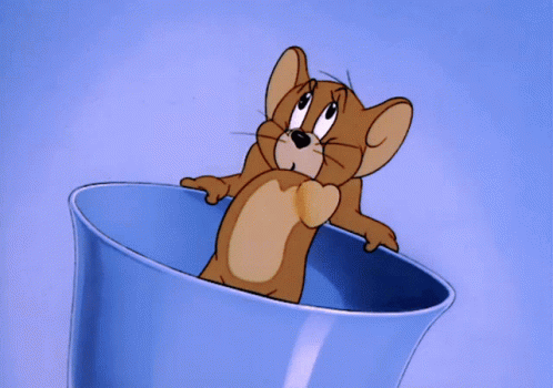 Jerry Mouse Heart Beating GIF
