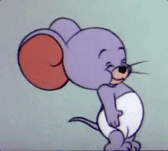 Jerry Nodding So Fast GIF