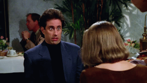 Jerry Seinfeld Vigorous Shaking Head No GIF