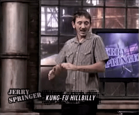 Jerry Springer Tv Series Karate Chop GIF