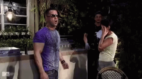 Jersey Shore Ronnie Ortiz Magro Shocked Sunglasses Takeoff GIF