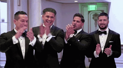 Jersey Shore Boys Clapping GIF