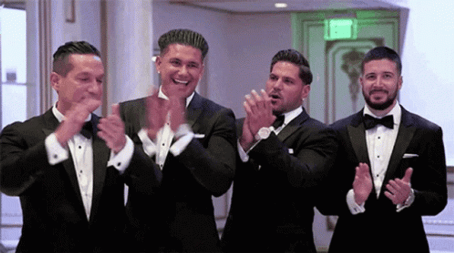 Jersey Shore Boys Clapping GIF