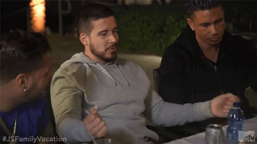 Jersey Shore Hip Shaking While Sitting GIF