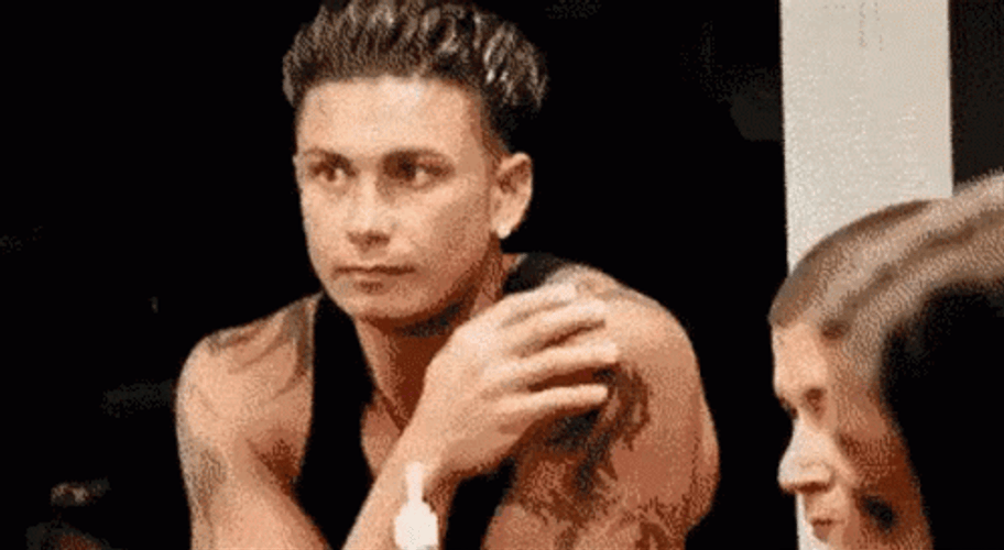 Jersey Shore Pauly D Scratching Neck GIF