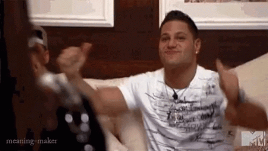 Jersey Shore Ronnie Ortiz Magro Fist Dance GIF