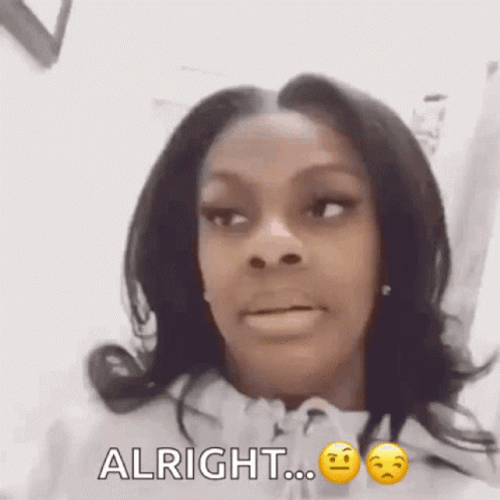 Jess Hilarious Saying Alright GIF