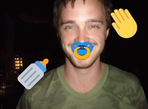 Jesse Pinkman Feeding Like A Baby GIF