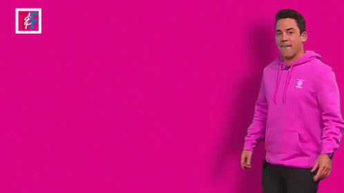 Jesse Pointing Light Pink Logo GIF