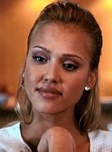 Jessica Alba Looking Down Facial GIF