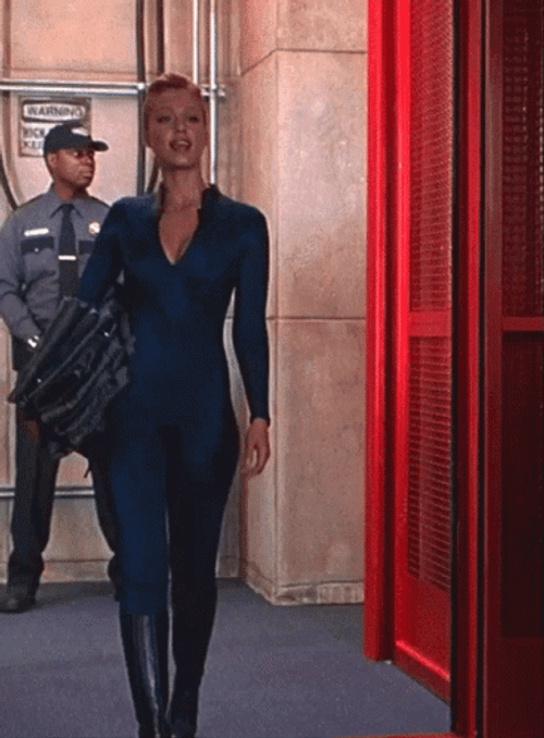 Jessica Alba Cat Walking While Smiling GIF