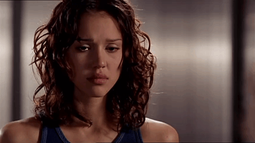 Jessica Alba Upset While Teary Eyes GIF