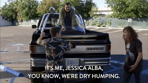 Jessica Alba You Know Dry Hump GIF