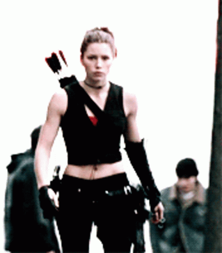 Jessica Biel As Abigail Whistler In Blade GIF