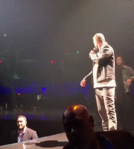 Jessica Biel At Justin Timberlake Concert GIF