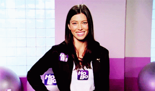 Jessica Biel Fingers Crossed GIF