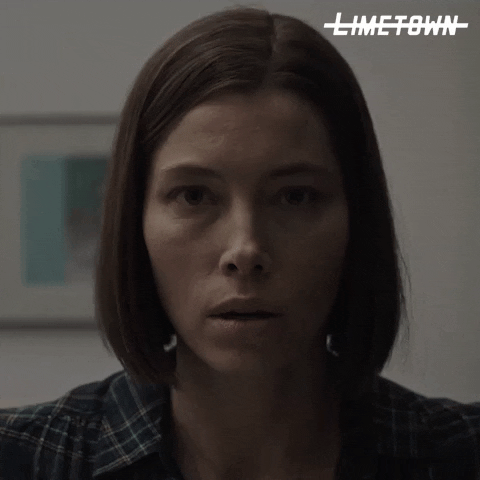Jessica Biel Slapping Herself Limetown GIF