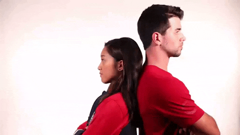 Jessica Calalang Brian Johnson Back To Back GIF