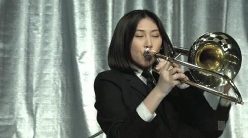 Jessica Chandra Playing Sad Trombone GIF