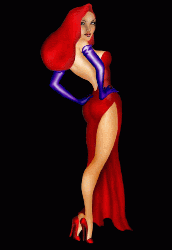 Jessica Rabbit Sparkling Dress GIF